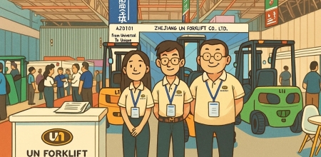 UN Forklift на выставке во Вьетнаме