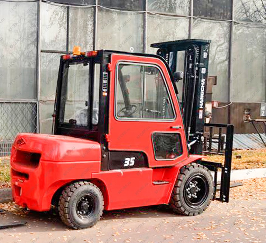 Вилочный дизельный автопогрузчик Hangcha CPCD35 3,5 тонны с кабиной
